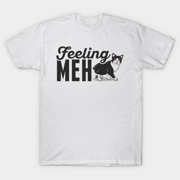 Cute & Funny Feeling Meh Kitty Adorable Cat T-Shirt by theperfectpresents